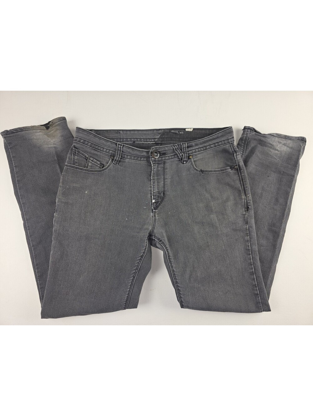 Men's Vintage Volcom Stone Nova Distressed Straight Leg Jeans Sz 34